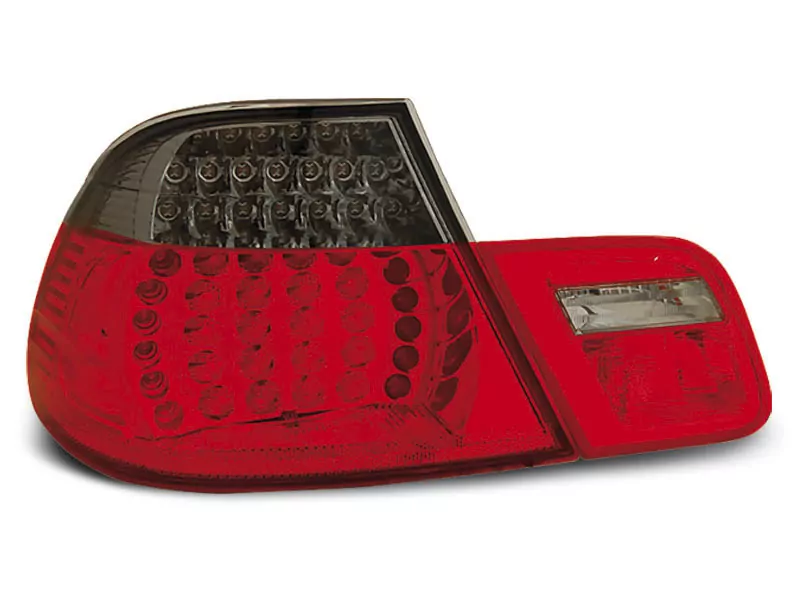 Led Tail Lights Red Smoke Fits Bmw E46 04.99-03.03 Cabrio