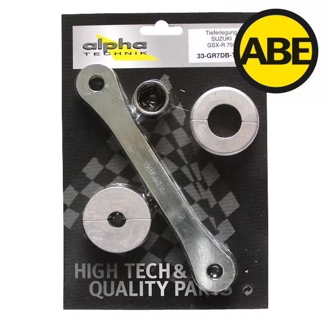 alpha Technik Tieferlegungssatz 35mm für Suzuki GSXR750 Typ GR7DB ab Modelljahr 1996-
