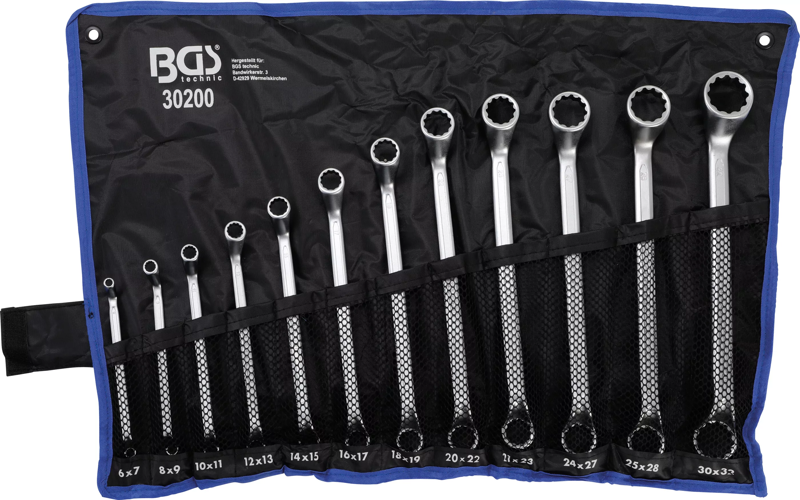 Doppel-Ringschlüssel-Satz | tief gekröpft | SW 6 - 32 mm | 12-tlg.