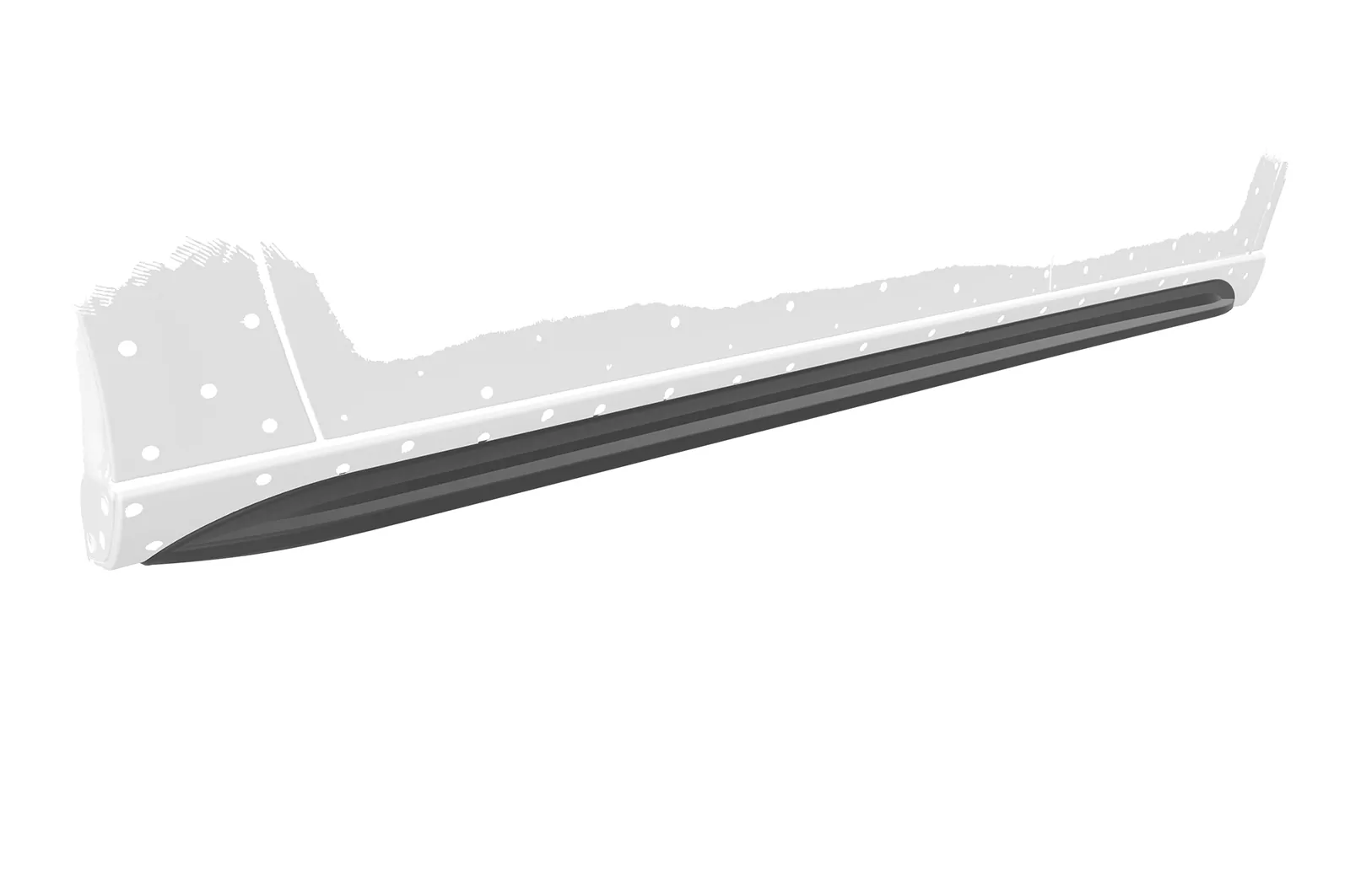 Seitenschweller für Mercedes Benz A-Klasse (W177) SS490 Schwarz Strukturiert