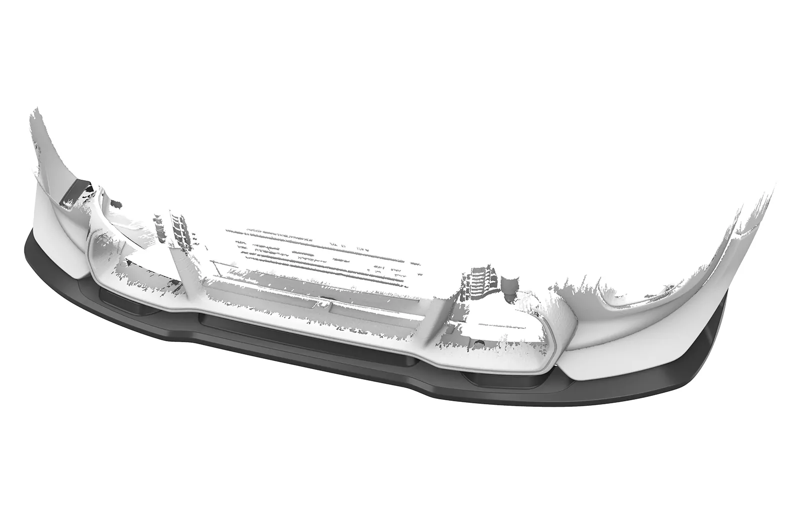 Cup-Spoilerlippe mit ABE für Mini F56 JCW GP CSL774 Schwarz Strukturiert