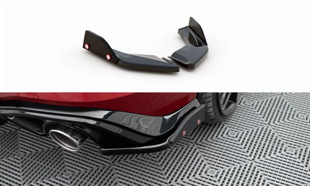 Heck Ansatz Flaps Diffusor V.2 +Flaps Für Volkswagen Golf GTI / GTE Mk8