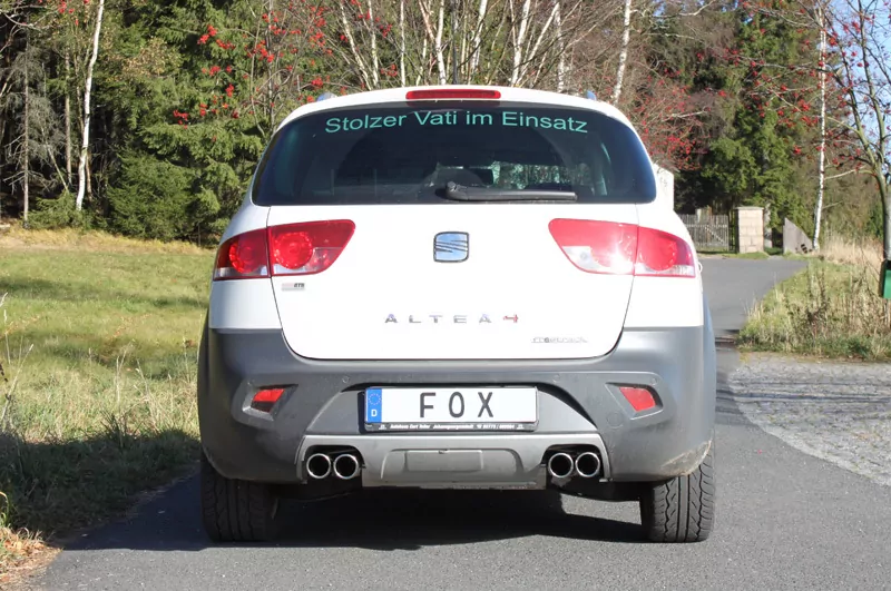 Seat Altea XL 5P - 4x4 Freetrack Endschalldämpfer quer Ausgang rechts/links - 2x76 Typ 16 rechts/links