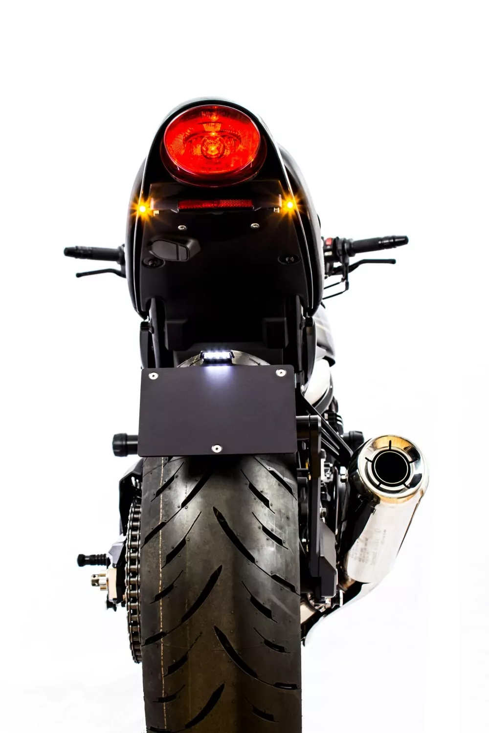 GILLES Kennzeichenhalter schwarz-silber