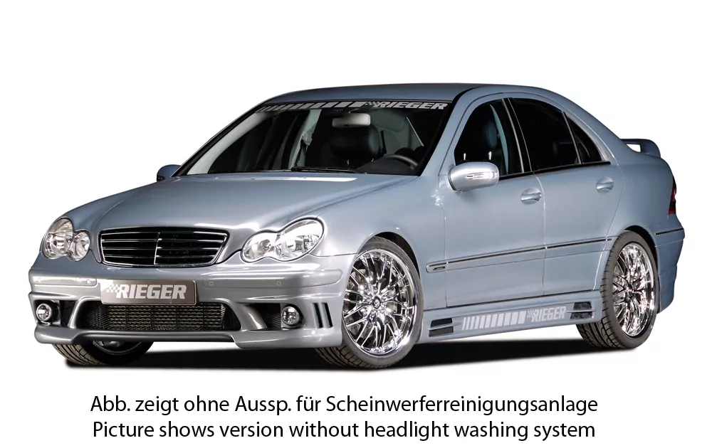 Rieger Spoilerstoßstange für Mercedes C-Klasse (W203) - T-Modell 05.00- carbon optik