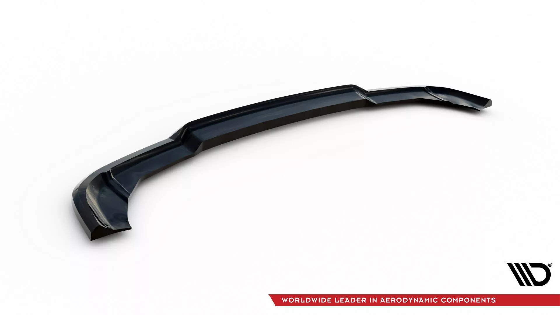 Hinten Splitter (mit Einem Vertikalem Balken) Mercedes-Benz A45 AMG W176 Schwarz Hochglanz