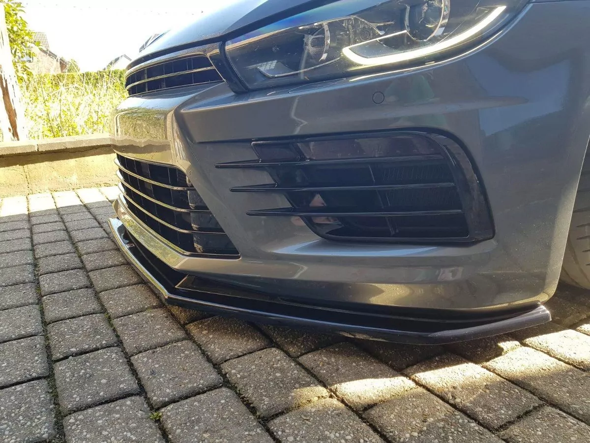 Front Ansatz Passend Für V.1 Passend Für VW SCIROCCO MK.3 R FL Schwarz Hochglanz Schwarz Hochglanz