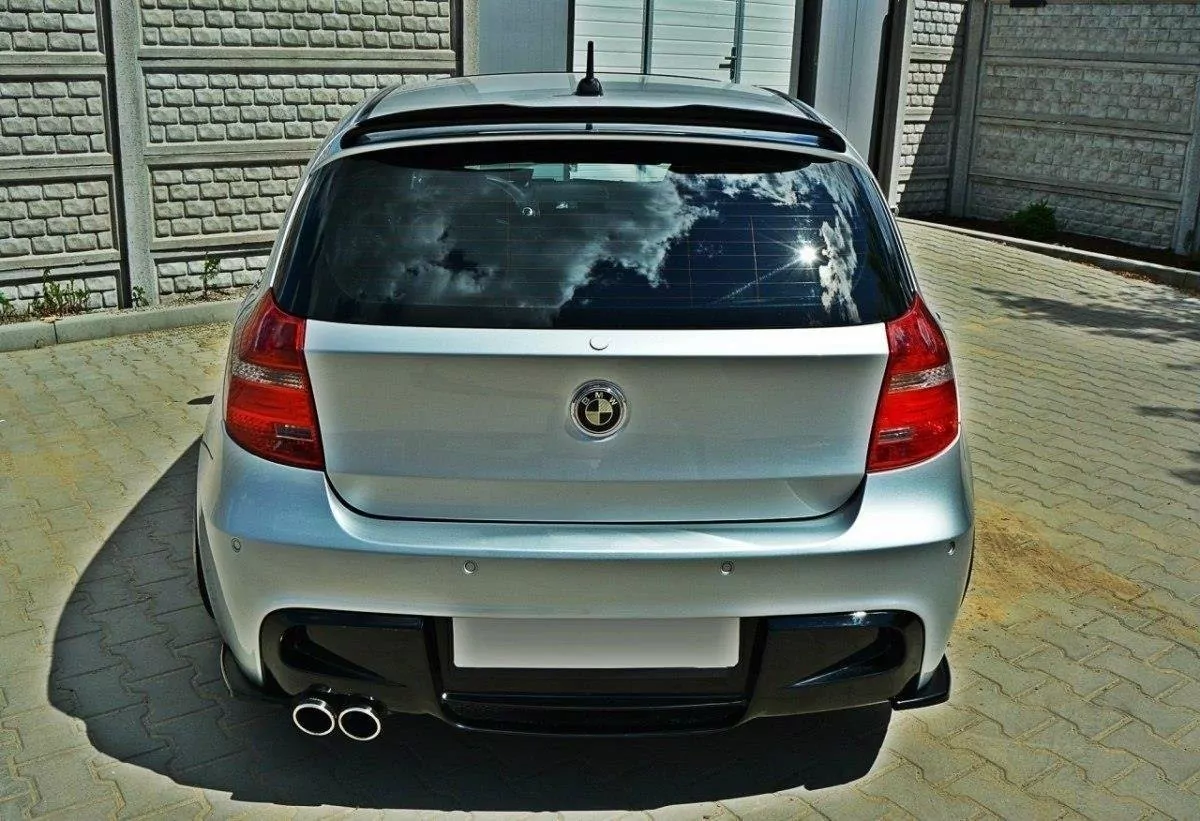 Heck Ansatz Flaps Diffusor Passend Für Diffusor Passend Für BMW 1er E87 Standard/M-Performance Schwarz Hochglanz Schwarz Hochglanz