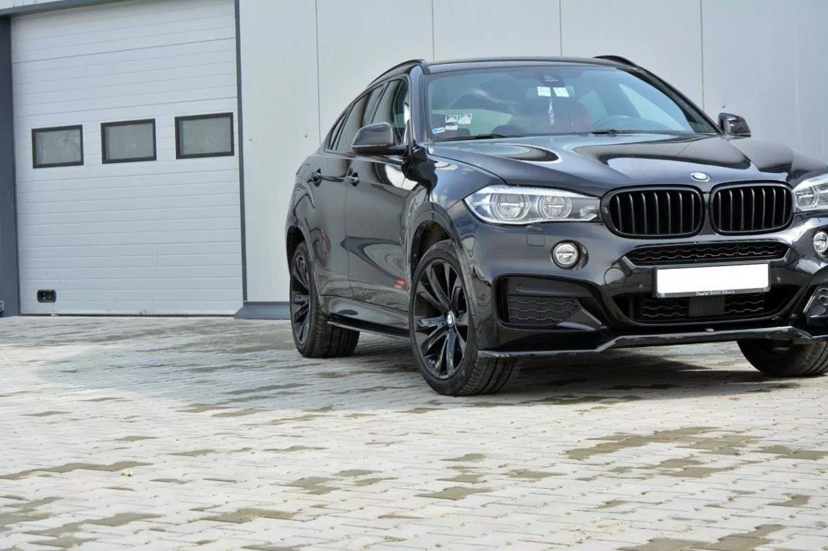 Seitenschweller Ansatz Passend Für Passend Für BMW X6 F16 M Paket Schwarz Hochglanz Schwarz Hochglanz
