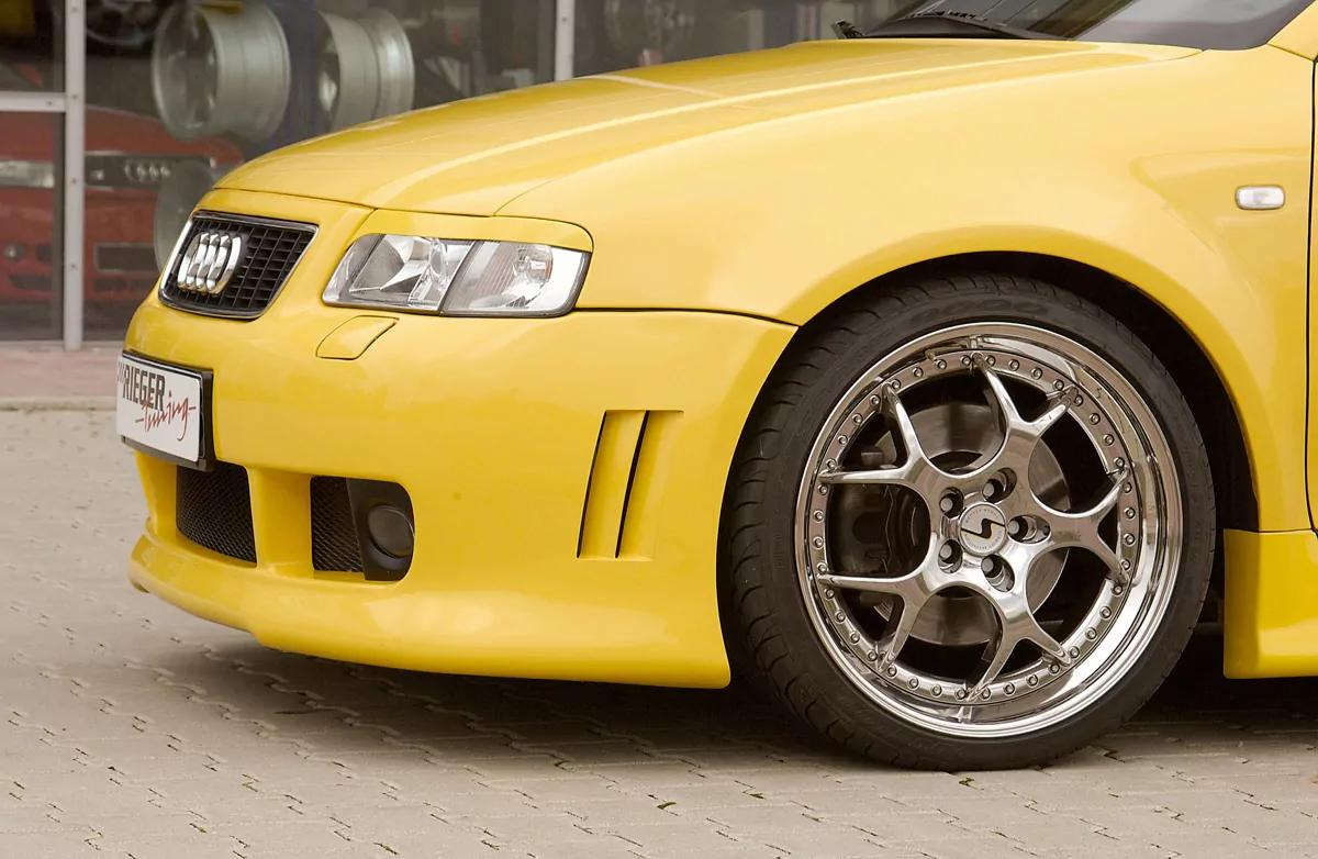 Rieger Spoilerstoßstange S3 für Audi A3 S3 (8L) | 3-tür. 99- mit geänderten Waschdüsenaussparungen, siehe unten