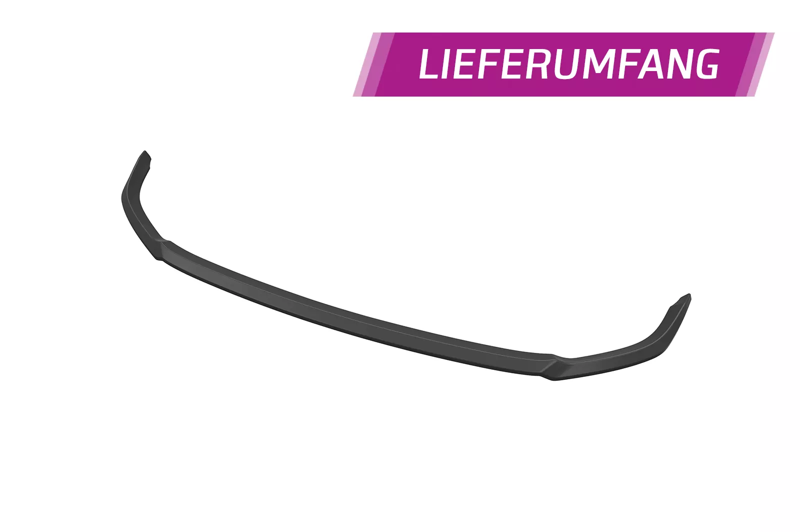 Cup-Spoilerlippe mit ABE für VW T-Roc (A1) R CSL568 Schwarz Strukturiert