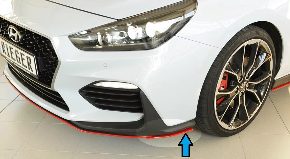 Rieger Spoilerschwert seitlich links für Hyundai i30 N-Performance  (PDE) 5-tür. (Schrägheck) 05.21- (ab Facelift)