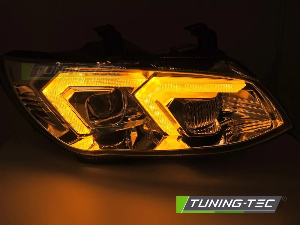 Full Led Headlights Chrome Fits Bmw E92 / E93 Lci 10-13