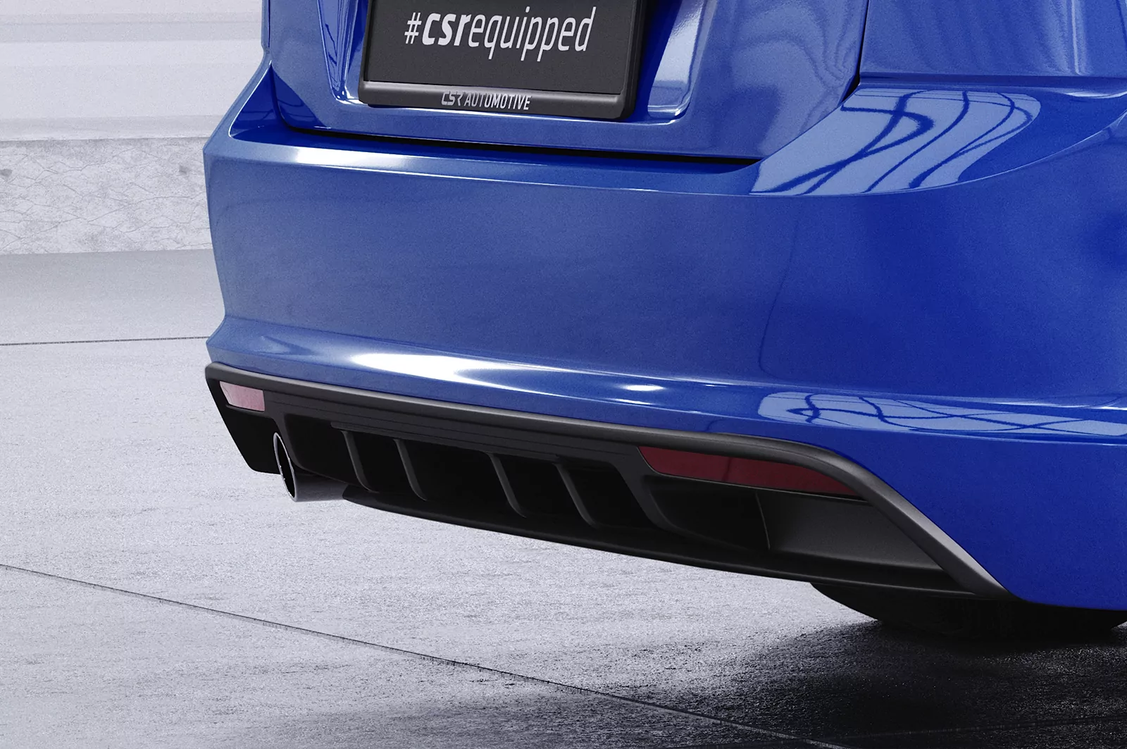 Heckansatz für VW Golf 7 Variant R-Line HA242 Strukturiert (schwarz matt)