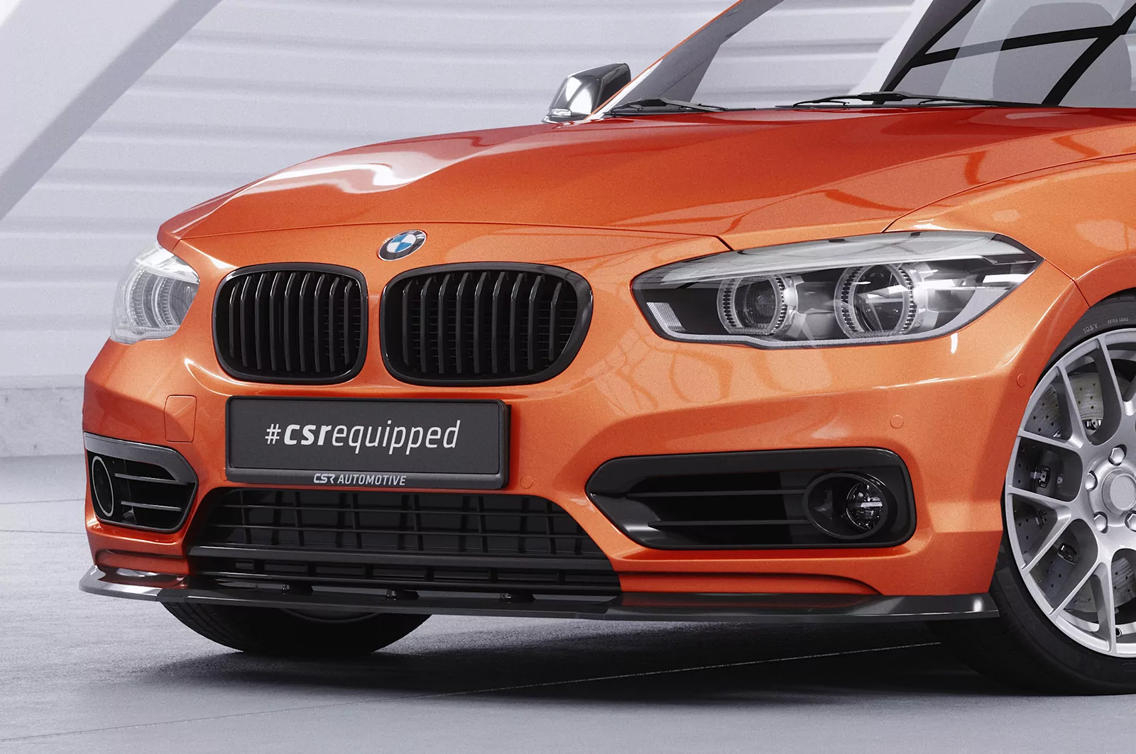 Cup-Spoilerlippe mit ABE für BMW 1er F20/F21 LCI CSL473 Strukturiert (schwarz matt)