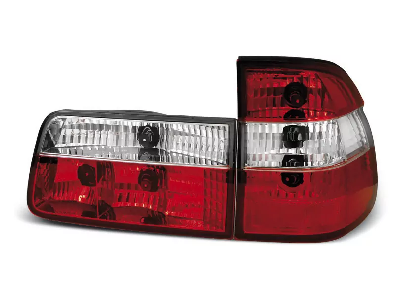 Tail Lights Red White Fits Bmw E39 09.95-08.00 Touring