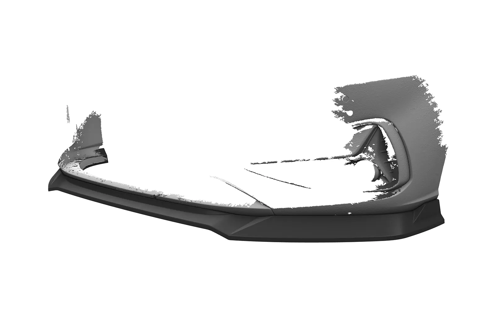 Cup-Spoilerlippe mit ABE für Hyundai I30 (PD) CSL663 Schwarz Strukturiert