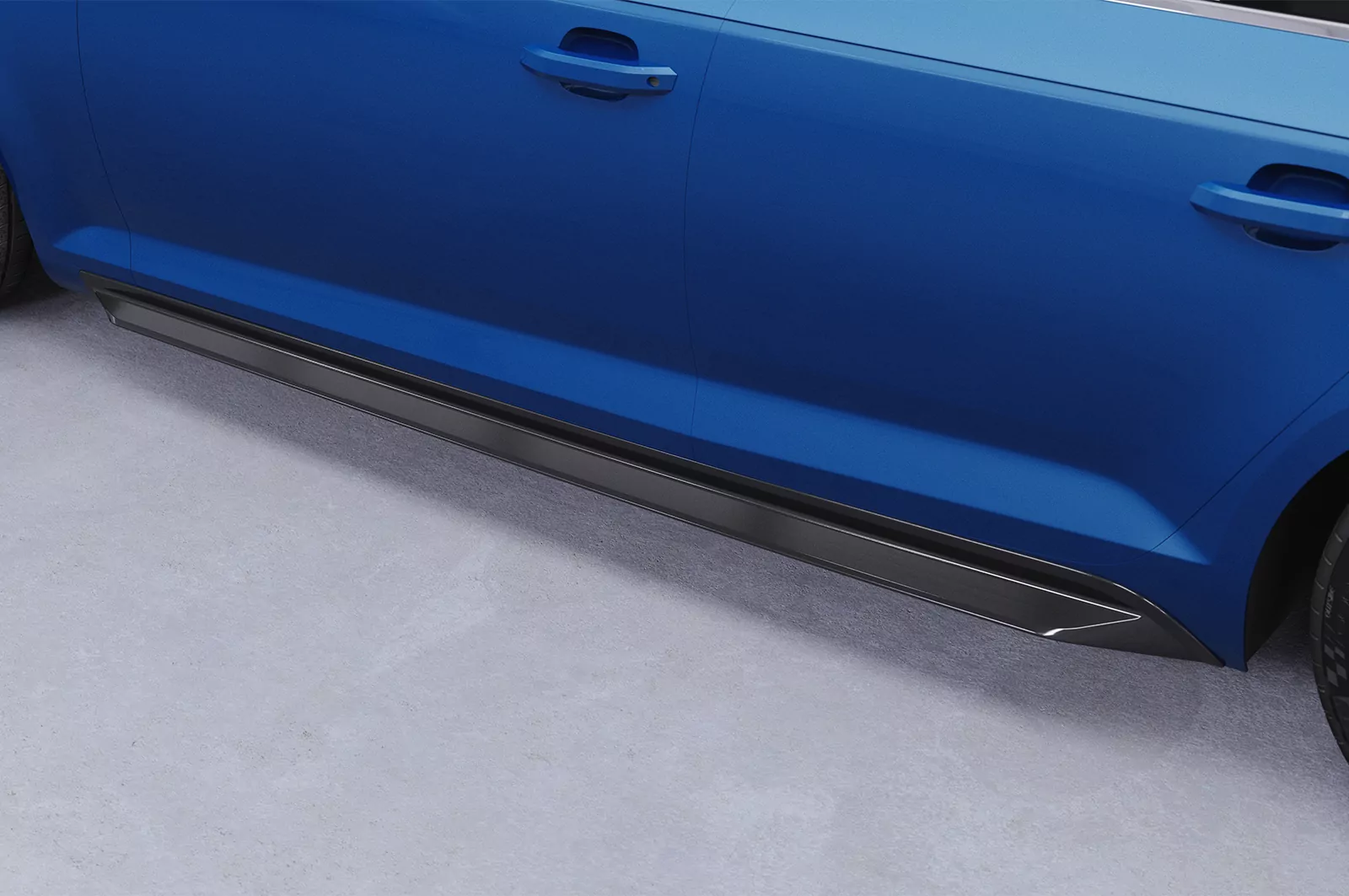 Seitenschweller für Audi A4 B9 (Typ 8W) SS572 Schwarz Strukturiert