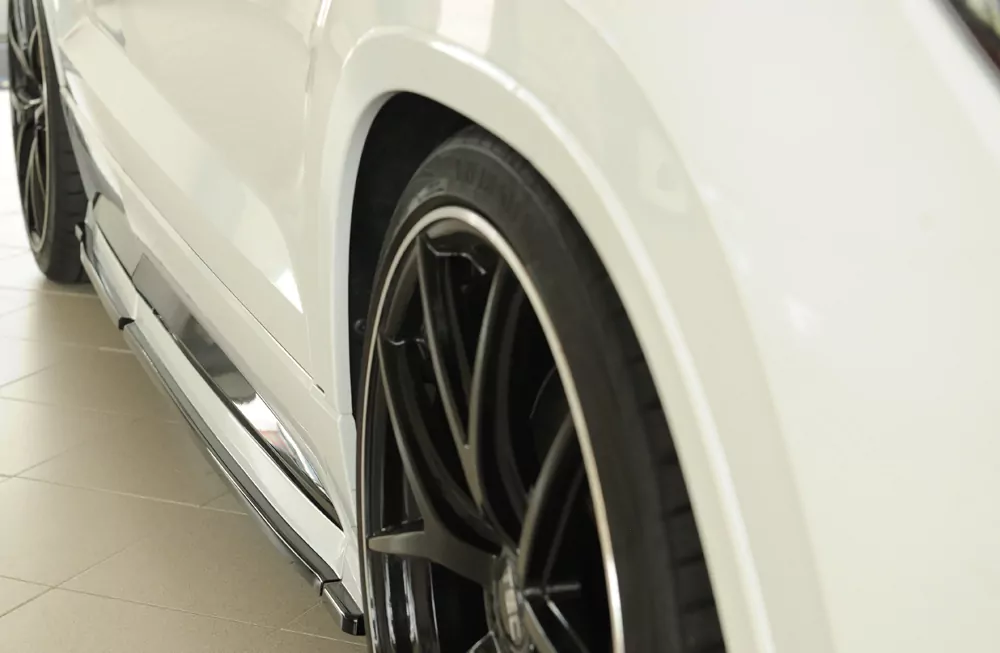 Rieger Seitenschweller rechts ansatz (3-tlg.) matt schwarz für Seat Ateca Cupra (5FP)  08.20- (ab Facelift)