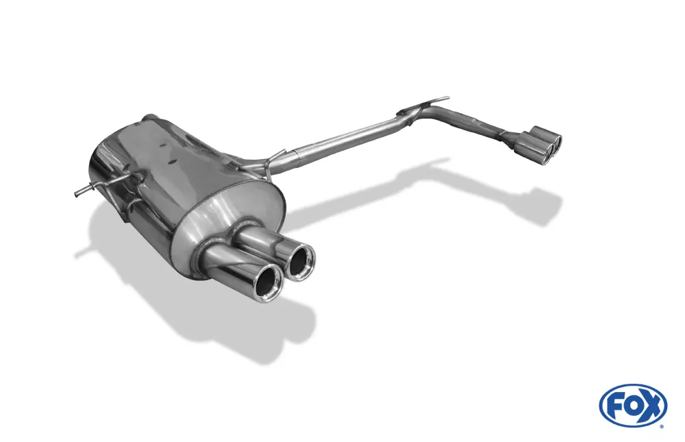 BMW E46 320/ 323/ 328  Endschalldämpfer Ausgang rechts/links einflutig auf original MSD - 2x76 Typ 13 rechts/links