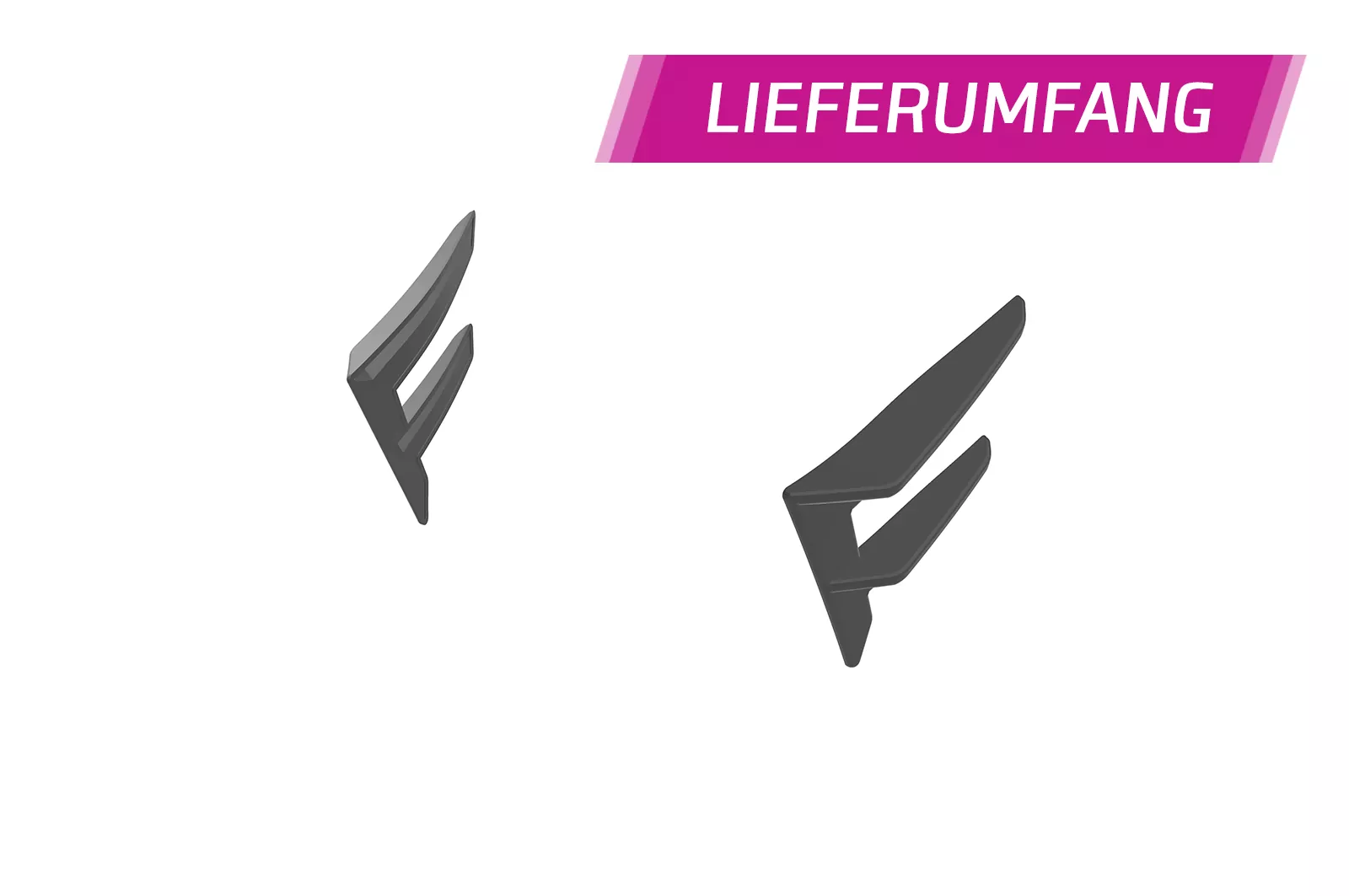 Performance Flaps für Audi A4 B9 (Typ 8W) S-Line FP033 Schwarz Strukturiert