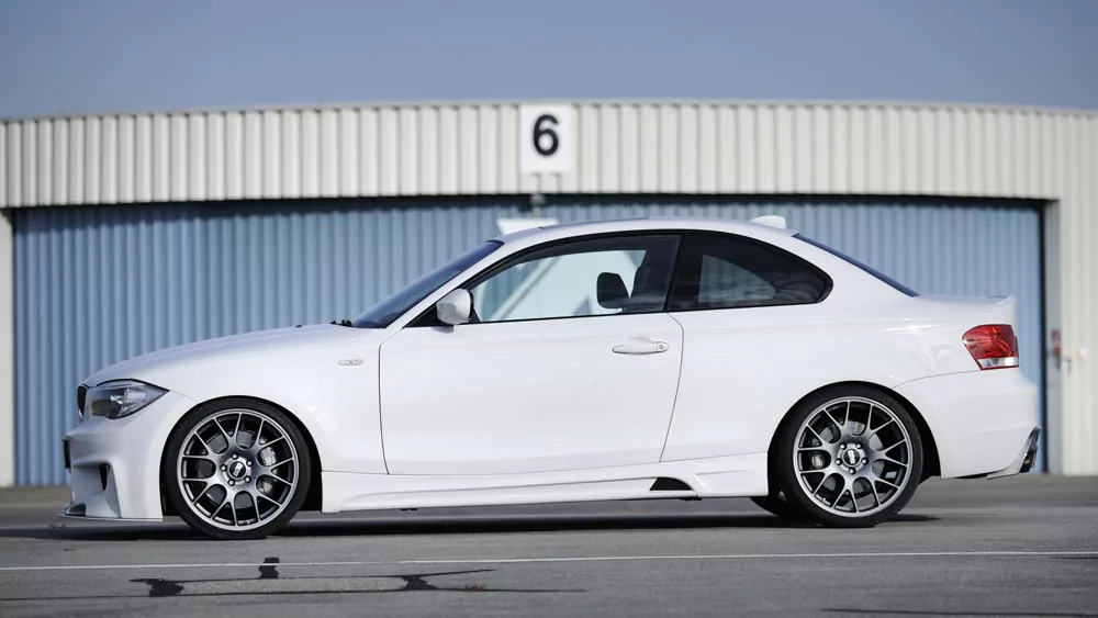 Rieger Seitenschweller links  matt schwarz für BMW 1er E82, E88  (182 / 1C) Coupé 10.07-