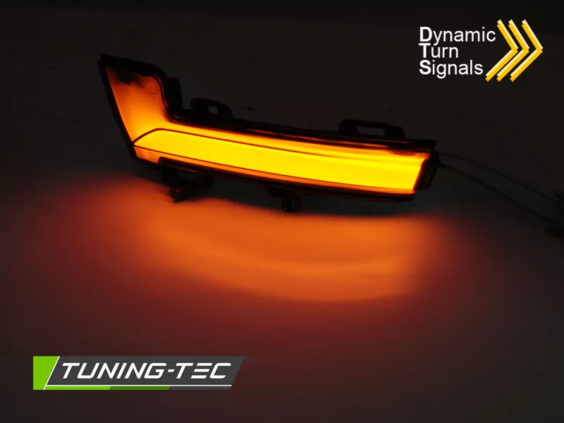 Side Direction In The Mirror Smoke Led Seq Fits  Skoda Octavia Iii 12-20