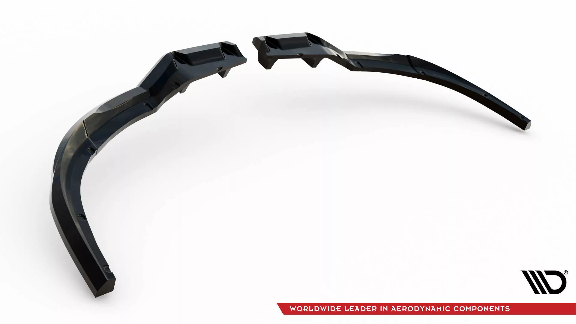 Hinten Splitter (mit Einem Vertikalem Balken) Ford S-Max ST-Line Mk2 Schwarz Hochglanz