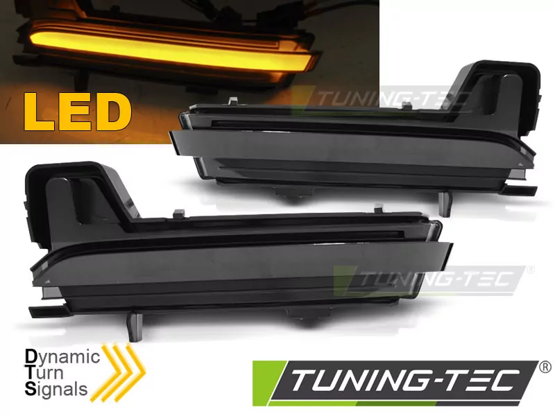 Side Direction In The Mirror Smoke Led Seq Fits Skoda Kodiaq 16- / Karoq 17-