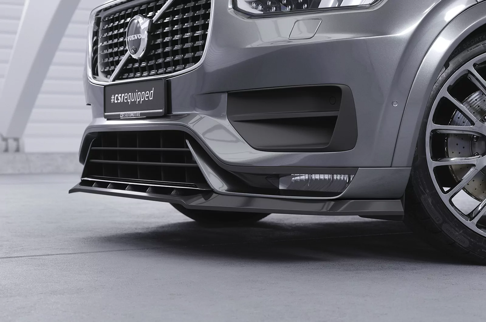 Cup-Spoilerlippe mit ABE für Volvo XC 90 (2. Gen) CSL752 Schwarz Strukturiert
