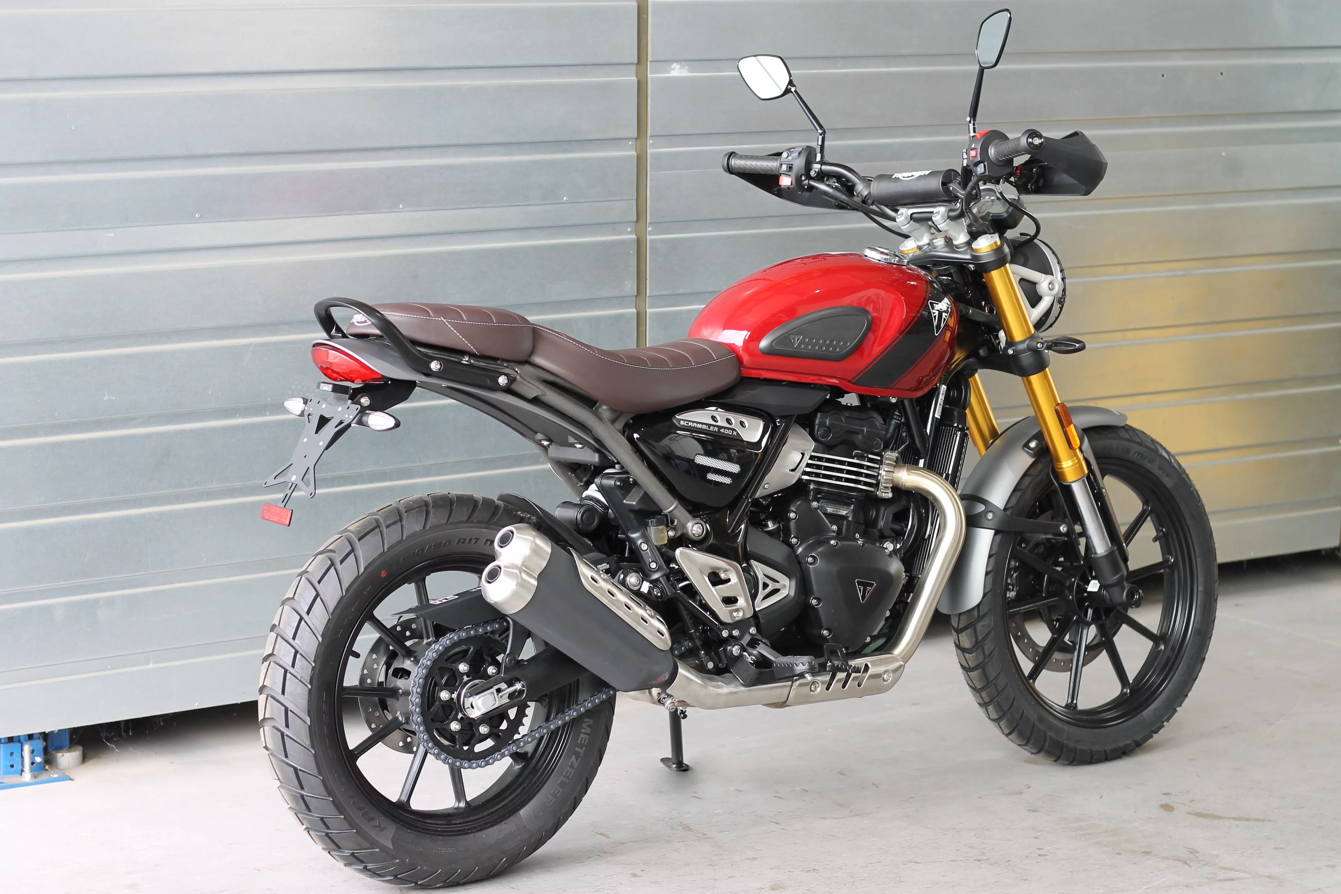 MG Biketec Kennzeichenhalter für Triumph Scrambler 400 X ab 2024