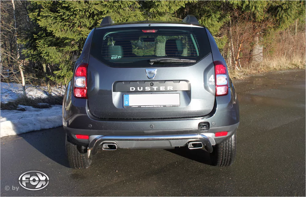 Dacia Duster 4x4 Facelift  Endschalldämpfer quer Ausgang rechts/links - 145x65 Typ 59 rechts/links