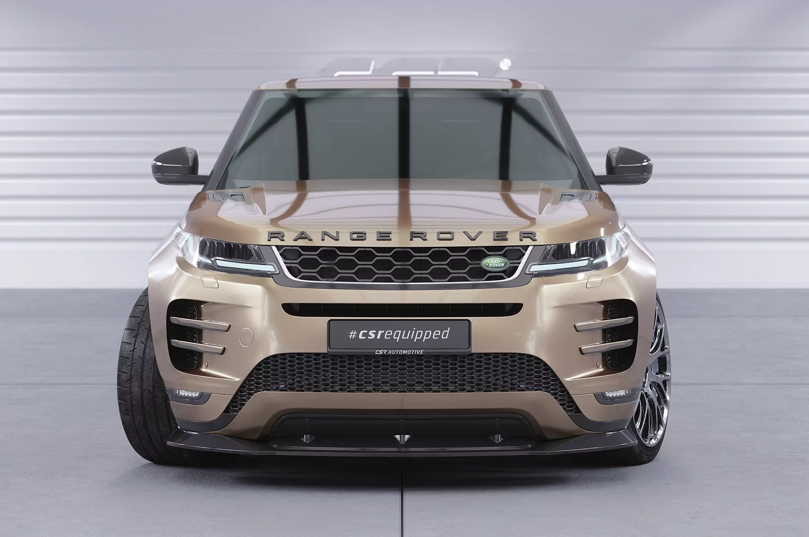 Cup-Spoilerlippe mit ABE für Land Rover Range Rover Evoque (L551) CSL732 Schwarz Strukturiert