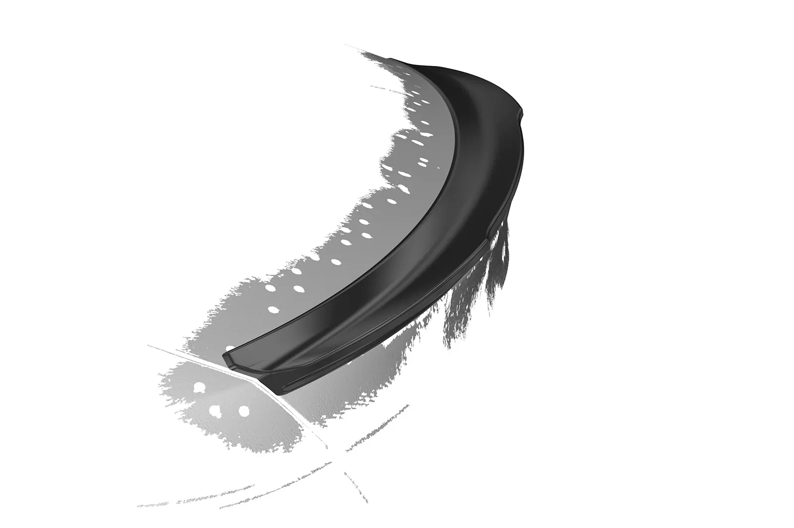 Heckflügel mit ABE für Mercedes Benz GLC (C253) Coupe HF009 Schwarz Strukturiert