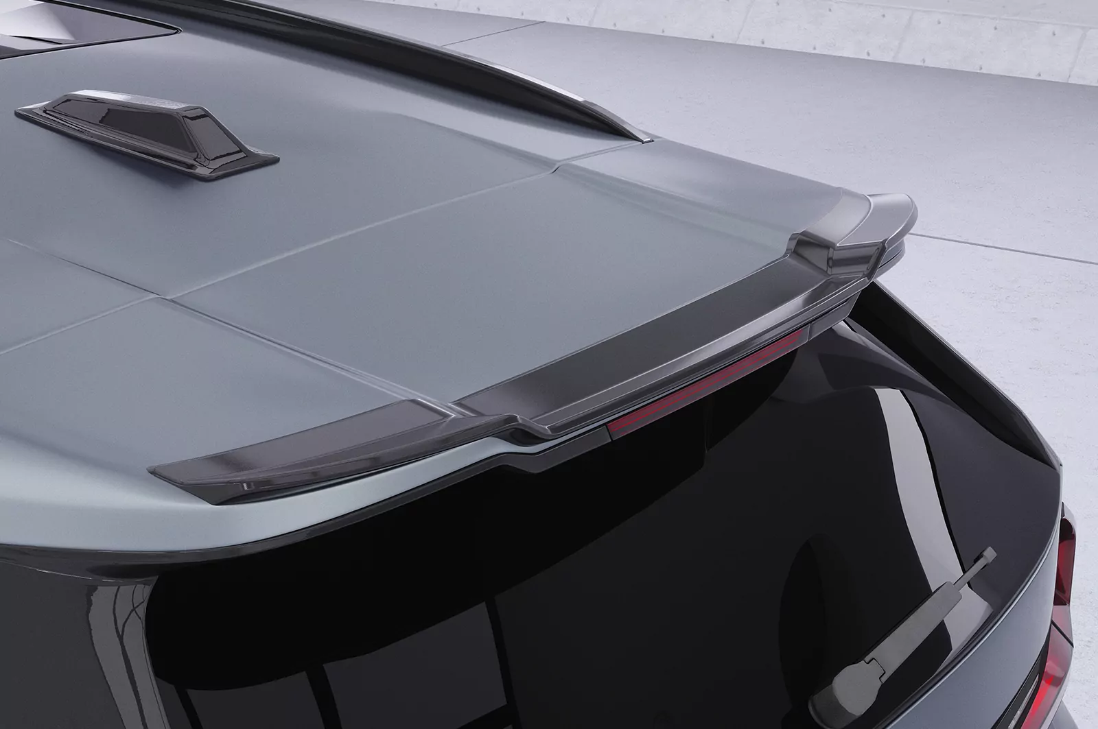 Heckflügel mit ABE für BMW X1 / iX1 U11 HF044 Schwarz Strukturiert