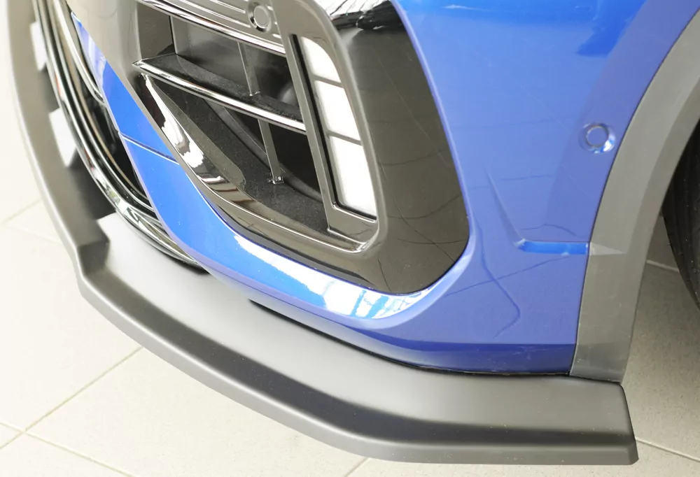 Rieger Spoilerschwert nur für R / R-Line matt schwarz für VW T-Roc R (A1) 5-tür. 01.22- (ab Facelift)