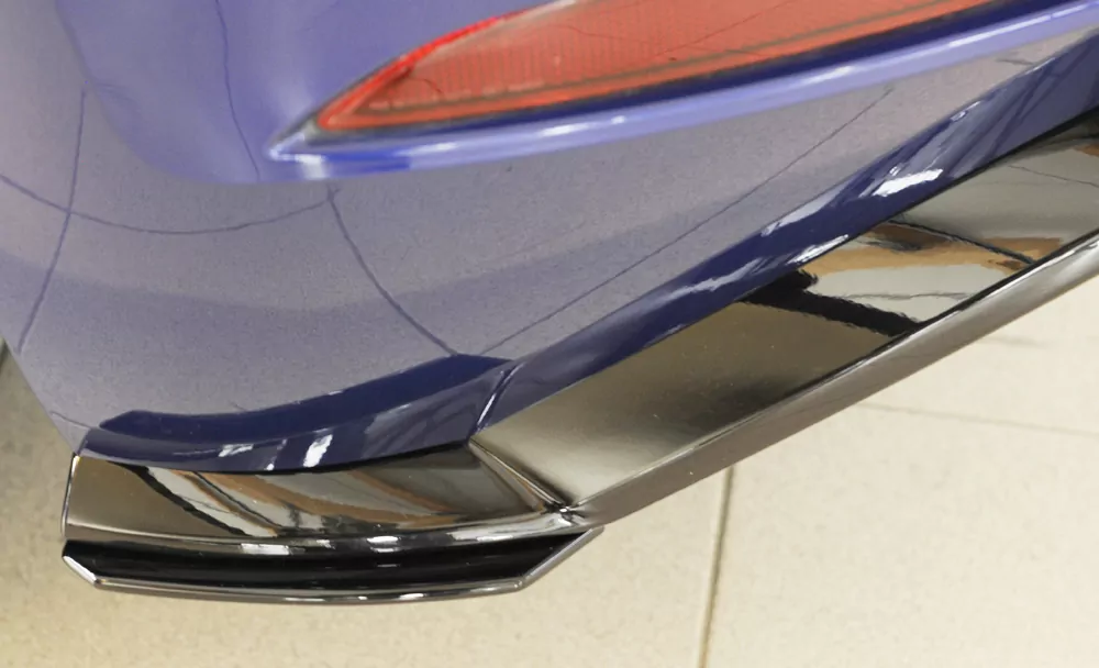 Rieger Heckschürzenansatz seitlich links für VW Golf 7 GTI | 3-tür. 04.13-12.16 (bis Facelift) nur für orig. Heckeinsatz