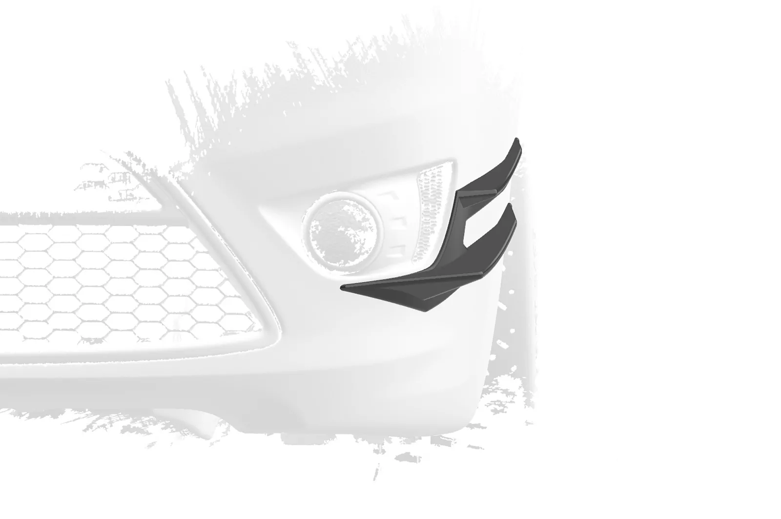 Performance Flaps für Ford Focus MK2 FP030 Schwarz Strukturiert