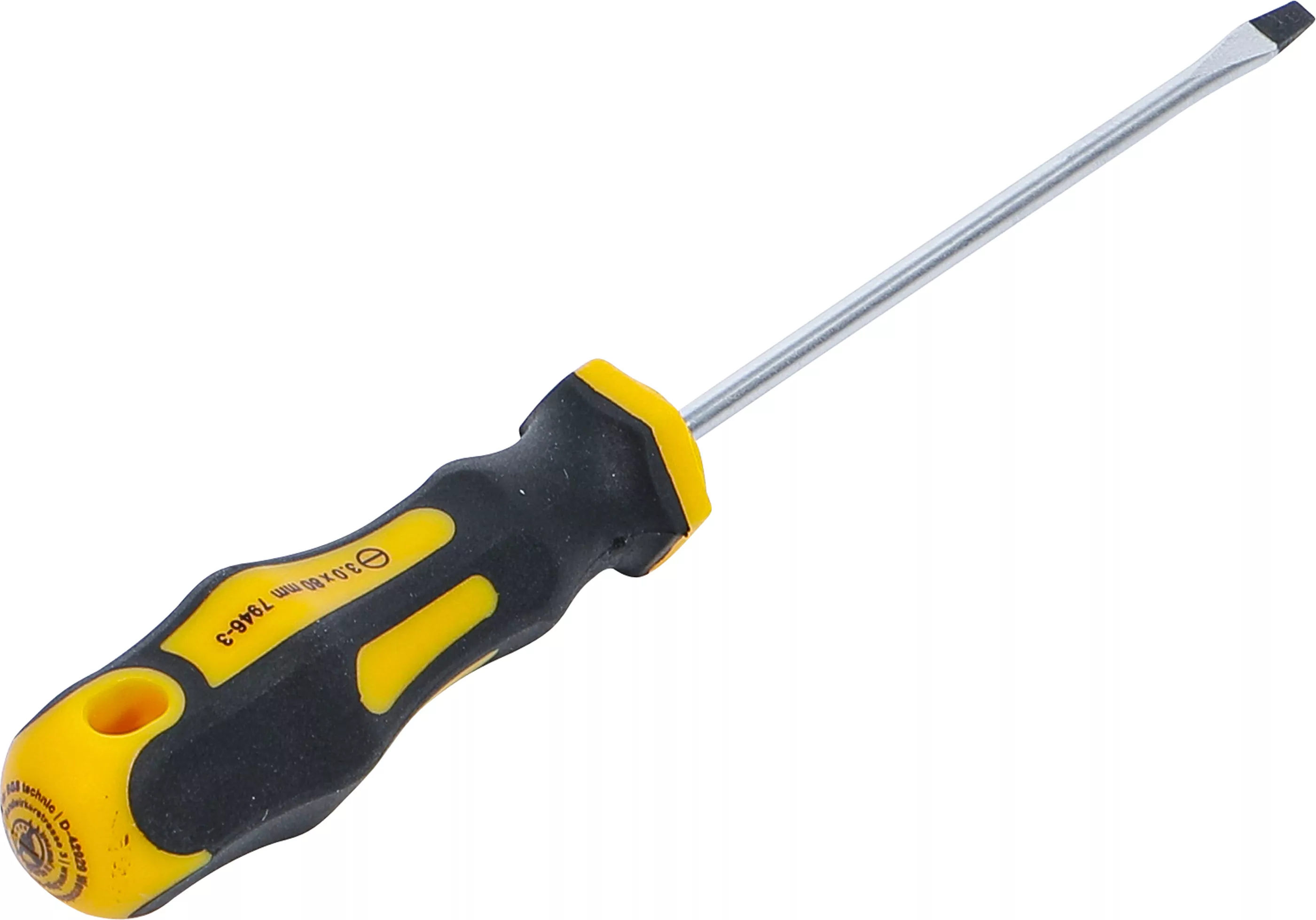 Schraubendreher | Schlitz 3 mm | Klingenlänge 80 mm