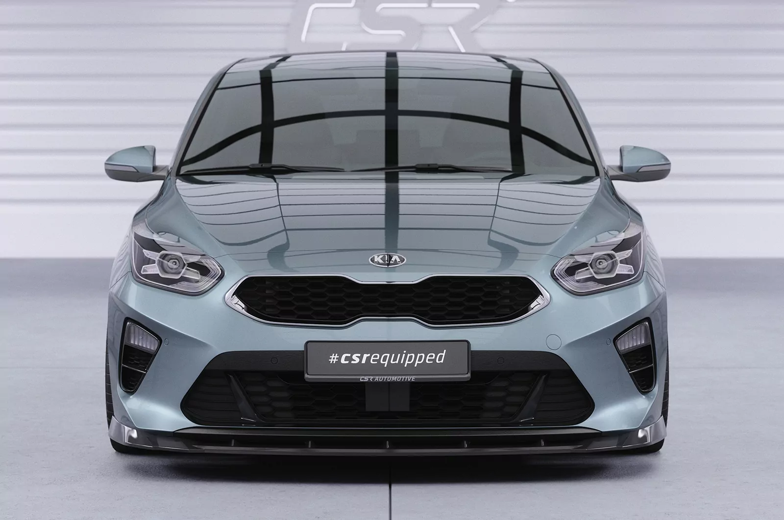 Cup-Spoilerlippe mit ABE für Kia Ceed (CD) CSL643 Schwarz Strukturiert