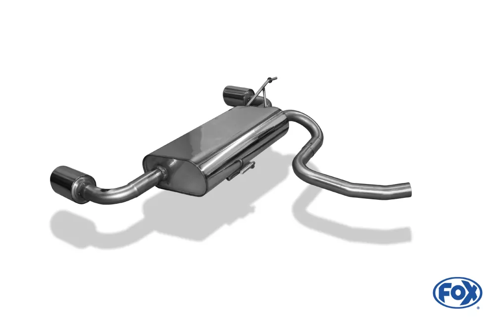 Dacia Duster 4x4  Endschalldämpfer quer Ausgang rechts/links - 1x90 Typ 16 rechts/links