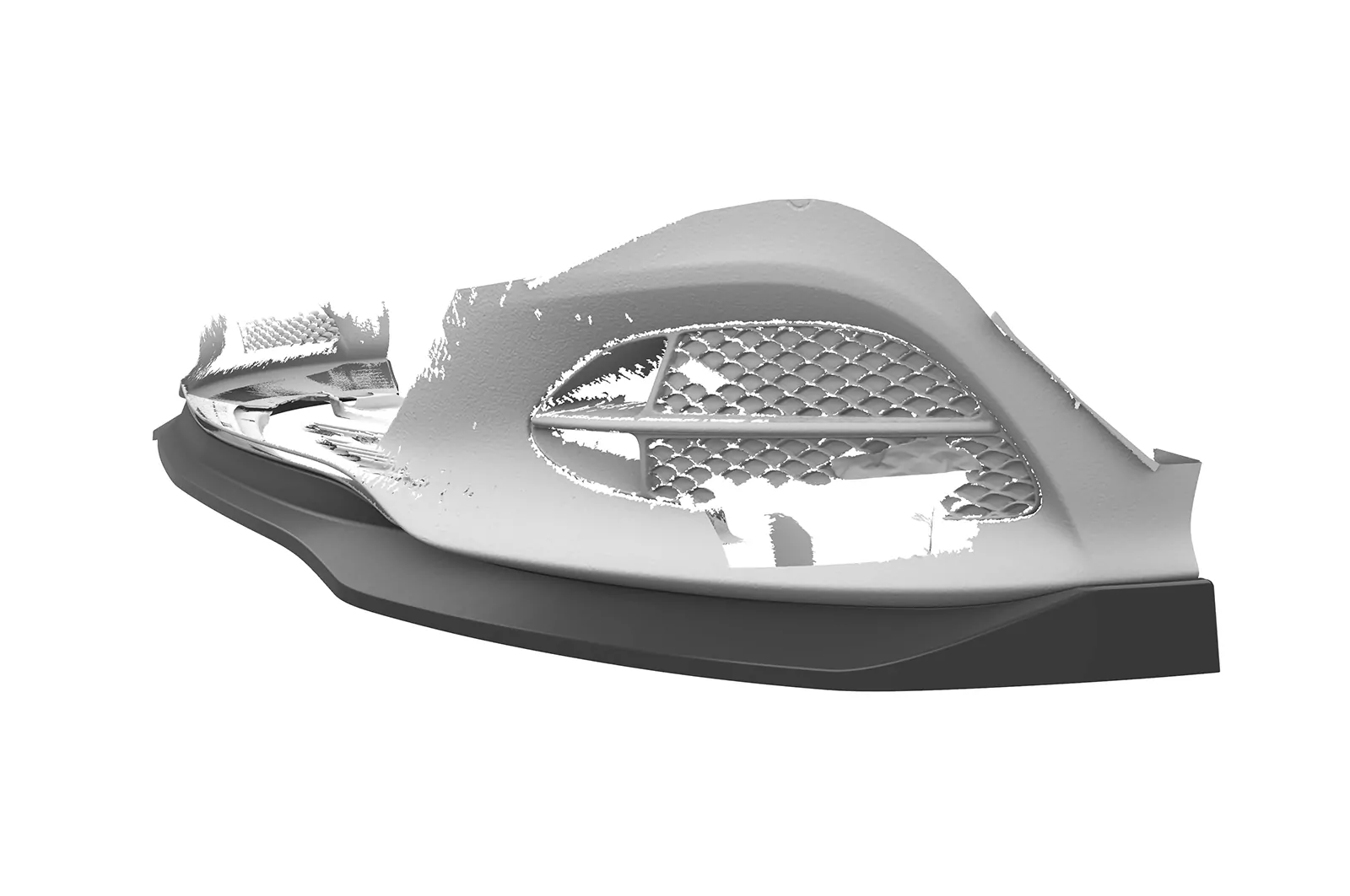 Cup-Spoilerlippe mit ABE für Mercedes Benz E-Klasse (W212/S212) CSL751 Schwarz Strukturiert