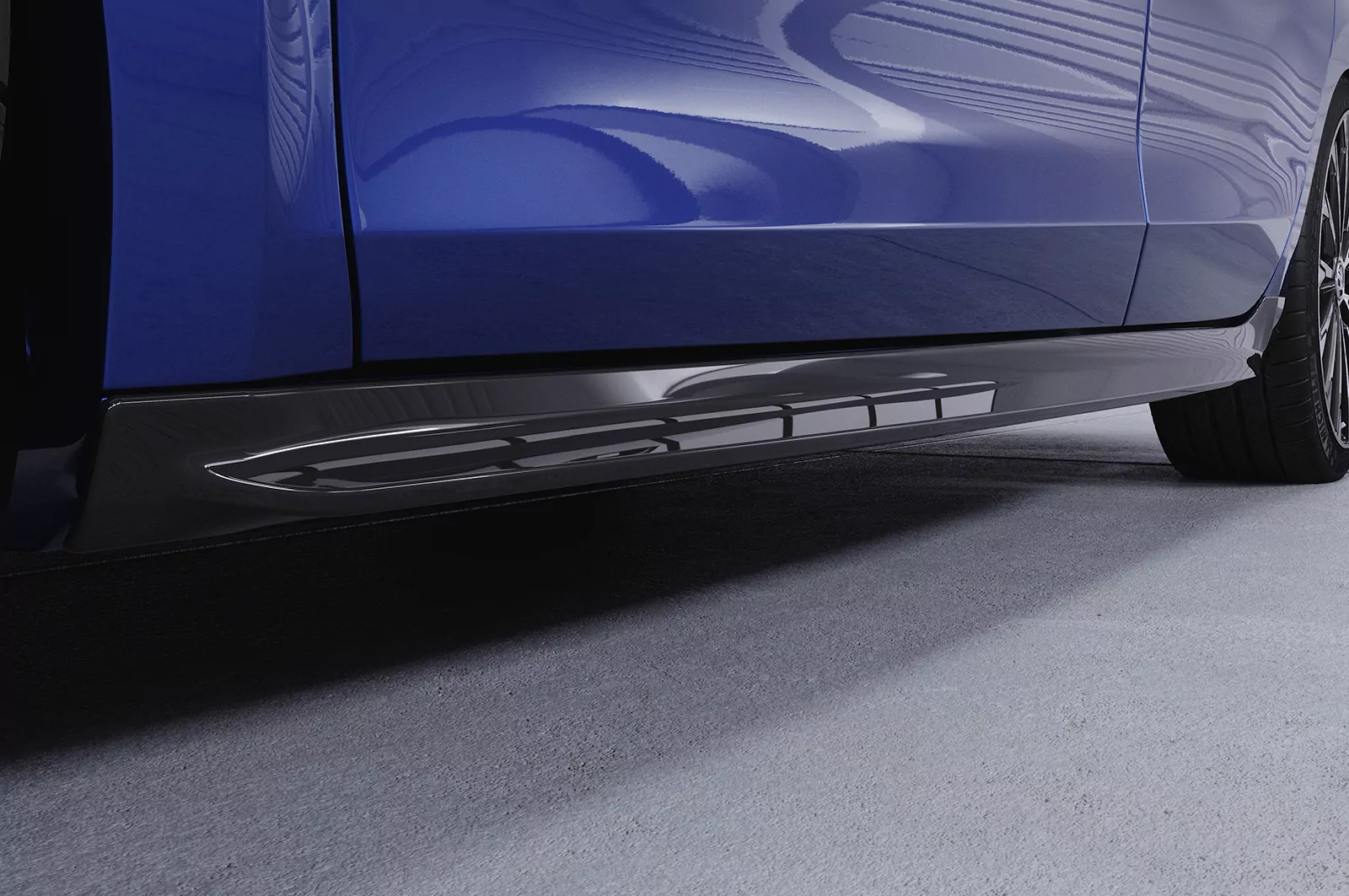 Seitenschweller für Skoda Octavia 4 SS525 Schwarz Strukturiert