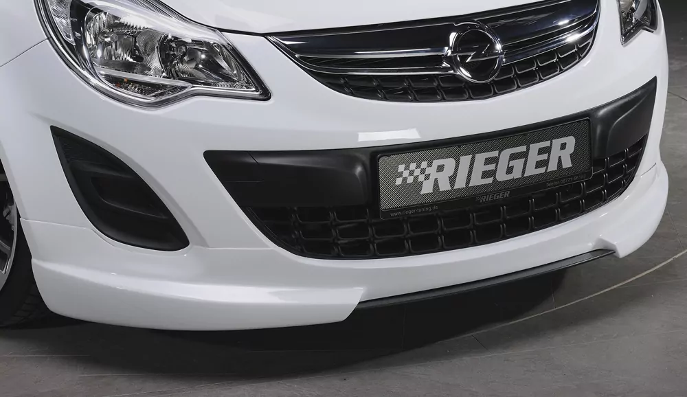 Rieger Spoilerlippe für Opel Corsa D - 5-tür. 01.11- (ab Facelift) carbon optik