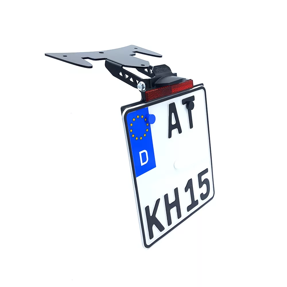 alpha Technik Kennzeichenhalter für Kawasaki ZZR1400; TYP ZXT40H; Modelljahr 2016-