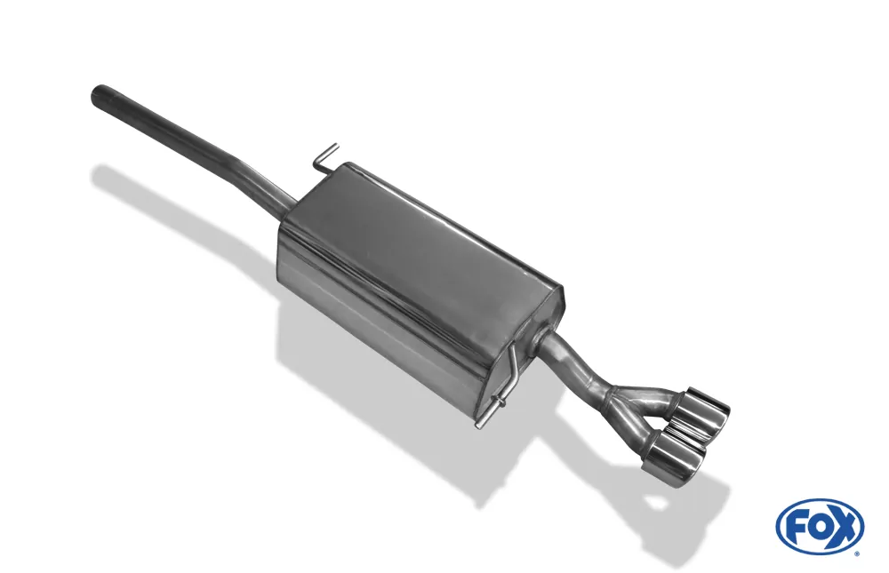 VW Caddy III  Endschalldämpfer einseitig - 2x80 Typ 17