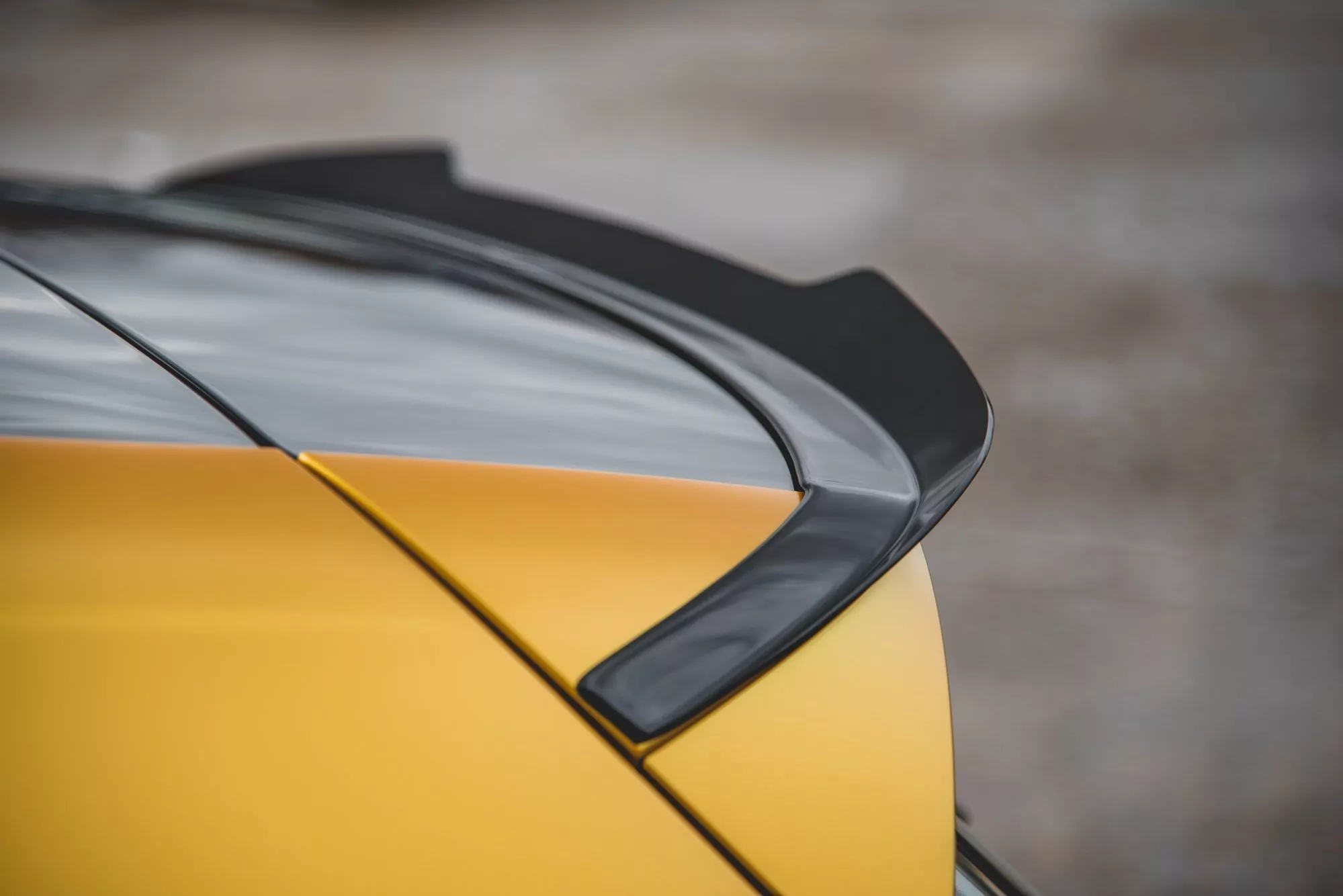 Spoiler CAP V.2 Für Volkswagen Golf Mk8 Schwarz Hochglanz