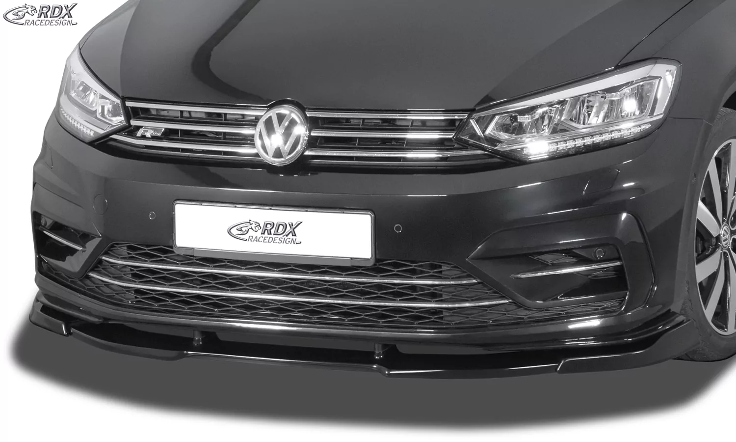 RDX Frontspoiler VARIO-X für VW Touran R-Line (5T / 2015+) Frontlippe Front Ansatz Vorne Spoilerlippe