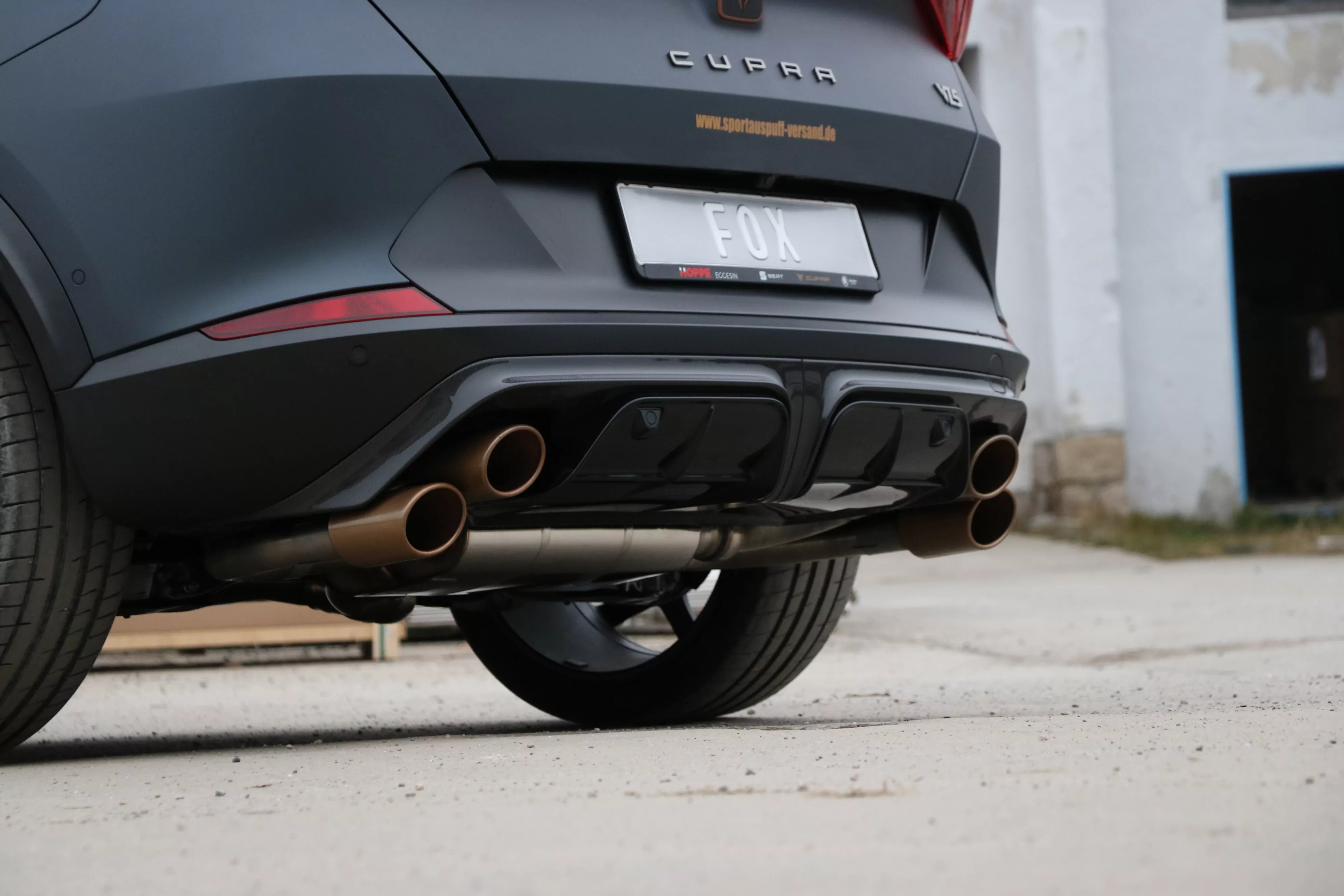 CUPRA Formentor 4x4 - VZ5  Endschalldämpfer mit 2 Abgasklappen - 2x115x85 Typ 32 rechts/links Kupfer-Optik