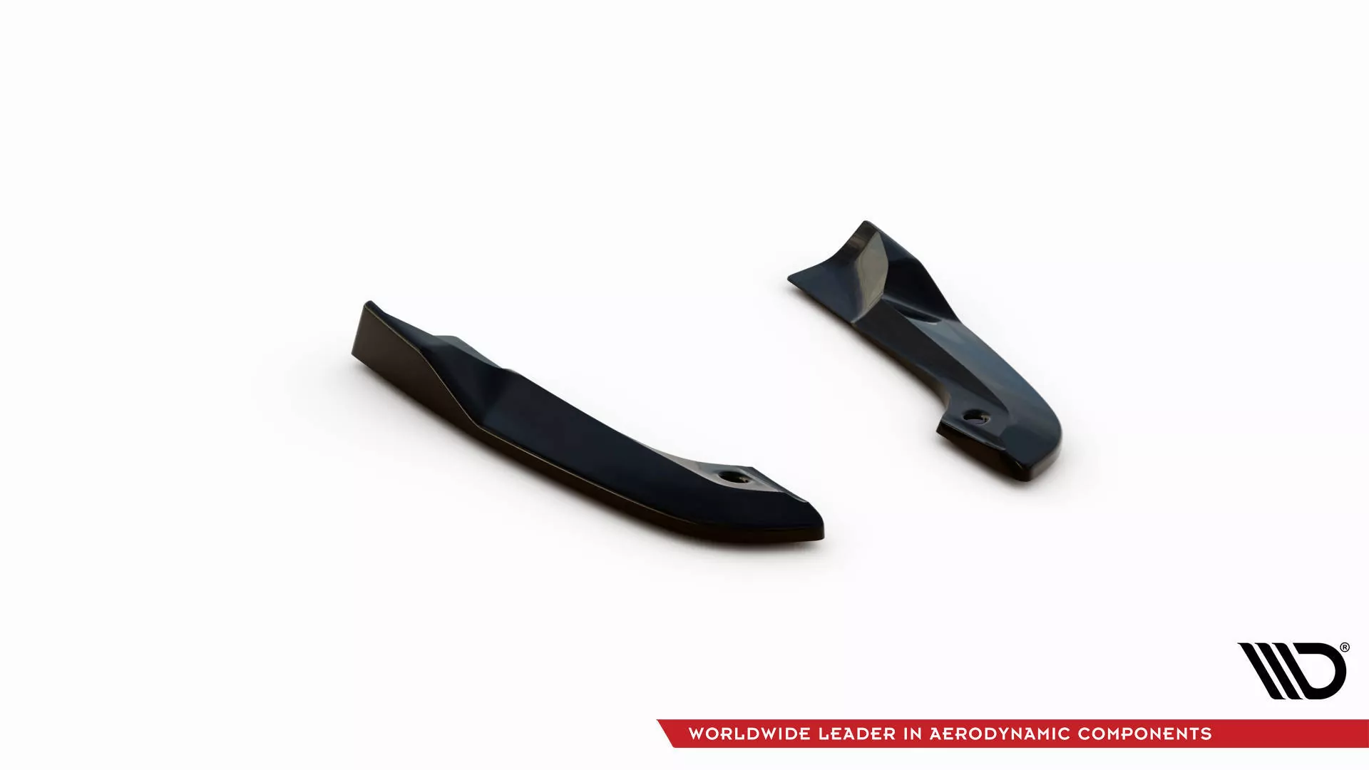 Heck Ansatz Flaps Diffusor Für Dodge Challenger SRT Hellcat Widebody Mk3 Schwarz Hochglanz